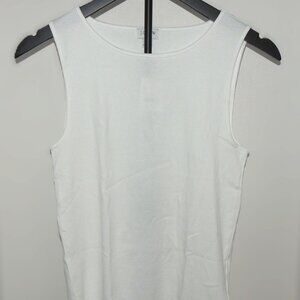 NEW J.Crew Solid White Shell Tank – Item BF029 | Women’s Size Small